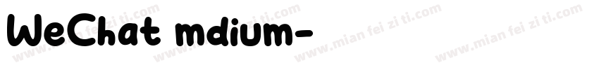 WeChat mdium字体转换